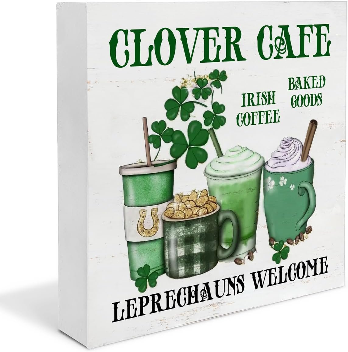 Clover Cafe sign for coffee bar